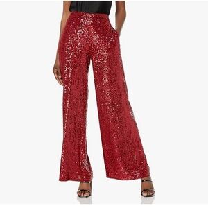 Trina Turk Women's Wide Leg Sequin Atarashii Pants